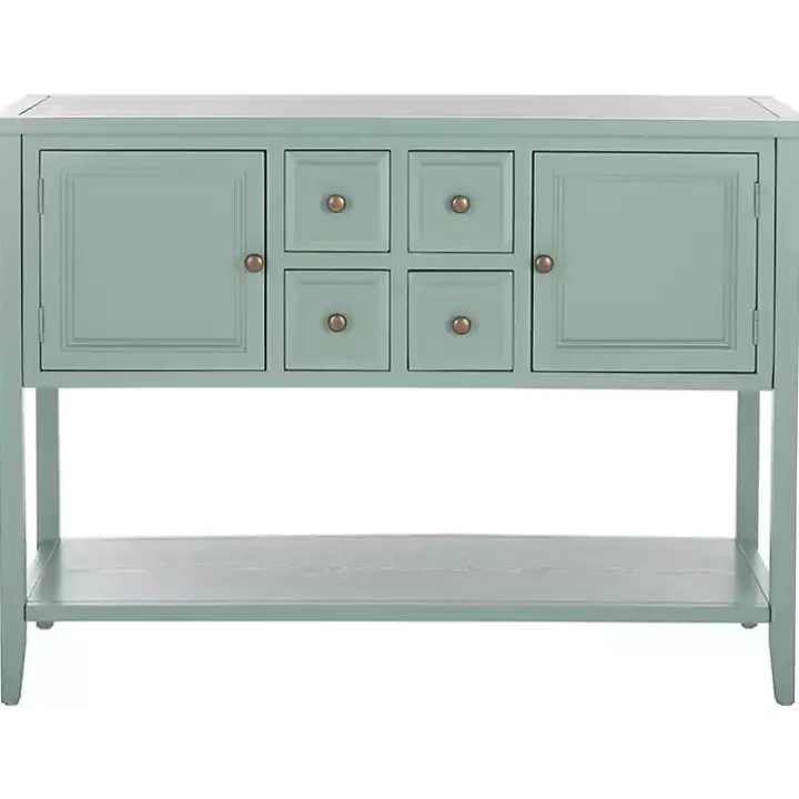 Seafoam Green 4-Drawer Charlotte Sideboard