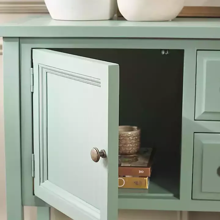 Seafoam Green 4-Drawer Charlotte Sideboard