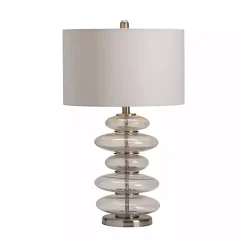 Seeded Glass Bubble Cairn Table Lamp
