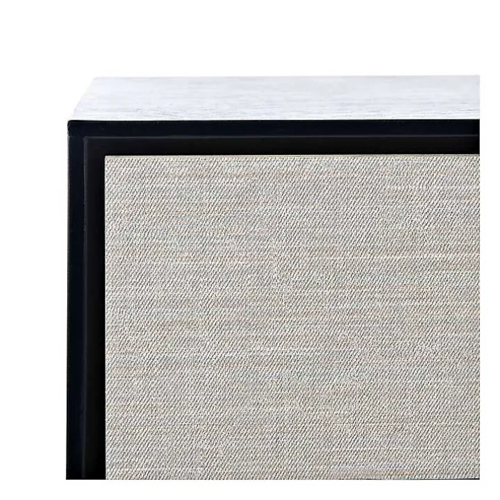 Serena 2-Drawer Black Console Table