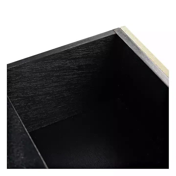 Serena 2-Drawer Black Console Table