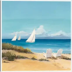 Setting Sail Framed Canvas Art Print