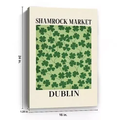 Shamrock Market Canvas Art Print