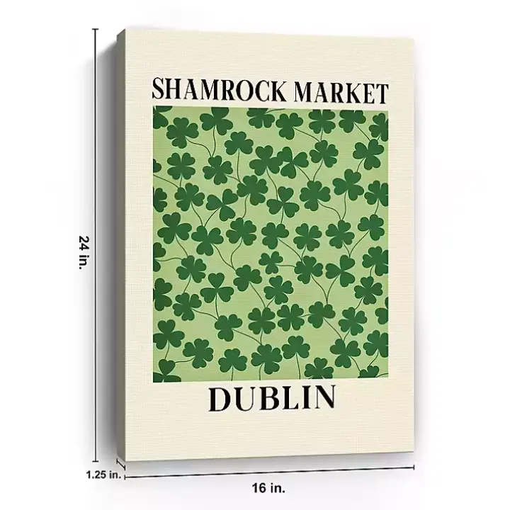 Shamrock Market Canvas Art Print