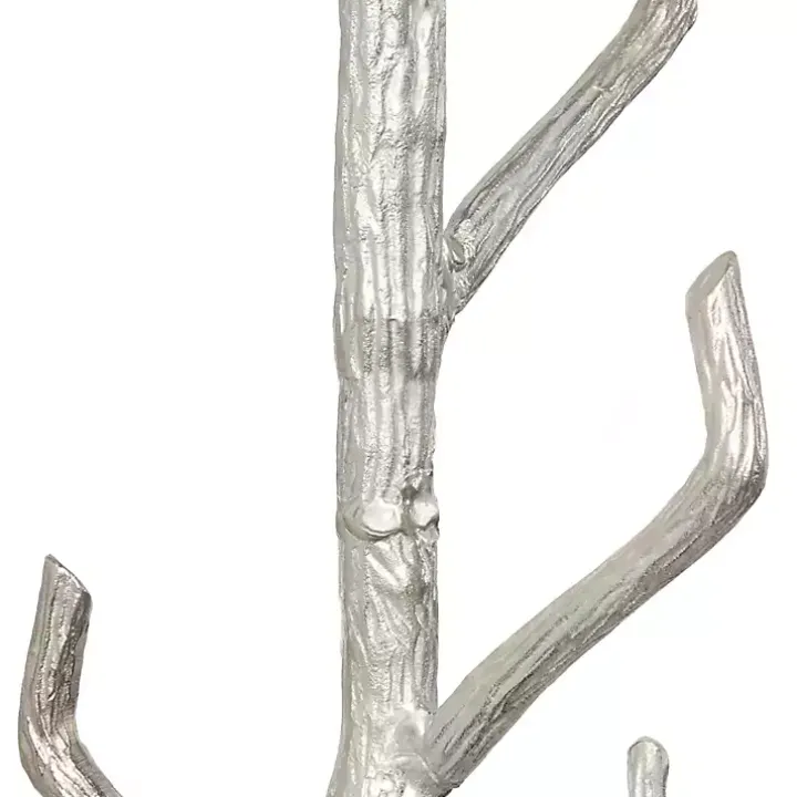 Silver Aluminum Tree Branch Coat Rack