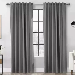 Silver Baxter Blackout Curtain Panel, 84 in.