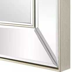 Silver Bevel Rectangle Wall Mirror