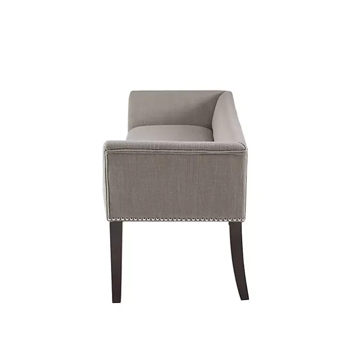 Silver Gray Melinda Accent Bench