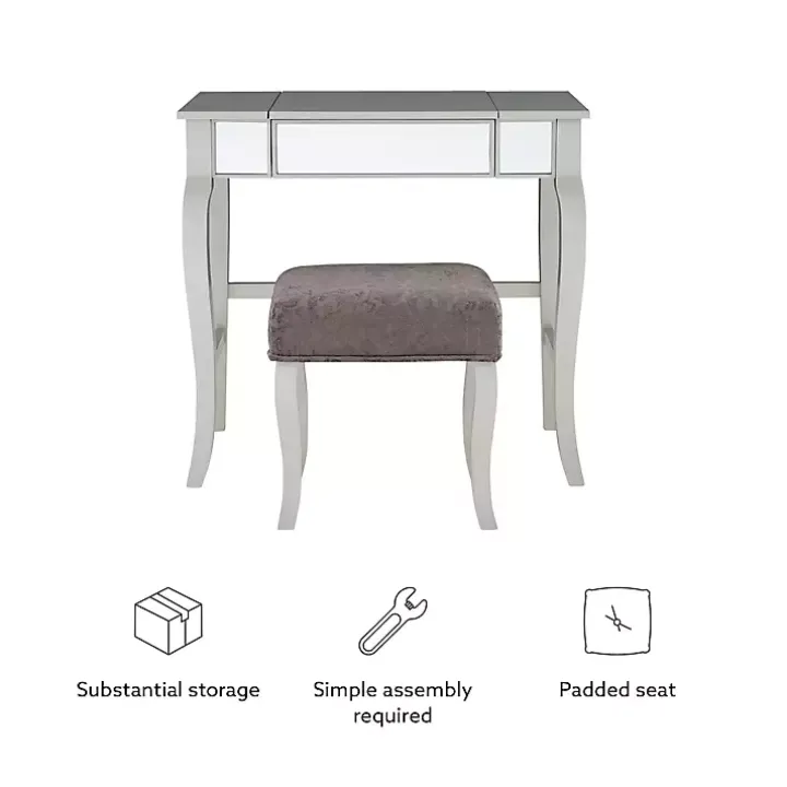 Silver Harper Flip-Top 2-pc. Vanity Set