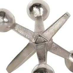 Silver Metal Jack Sculpture