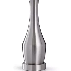Silver Metal Taper Table Lamp