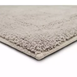 Silver Reversible Cotton Bath Mat, 34 in.
