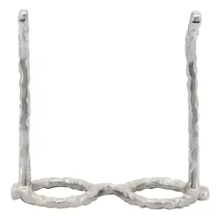 Silver Round Eye Glasses Sculpture