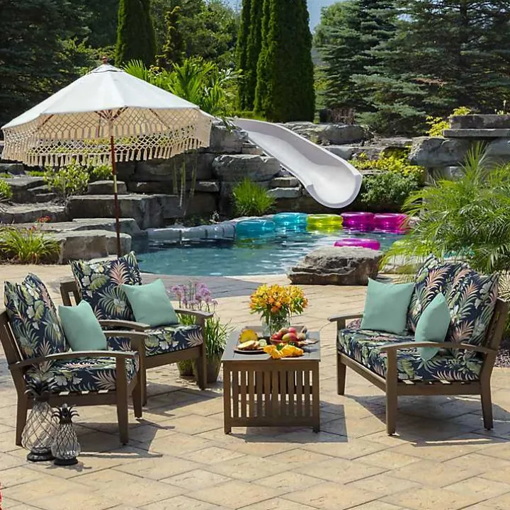 Simone Tropical 2-pc. Outdoor Deep Seat Cushion