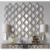 Single Silver Raindrop Panel Mirror, 6.25x58.75