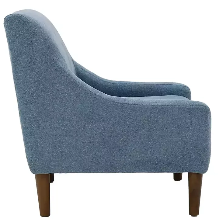 Sky Blue Upholstered Shea Accent Chair