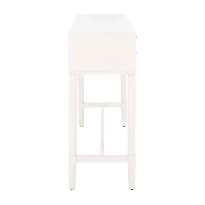 Sloane White Four-Drawer Console Table