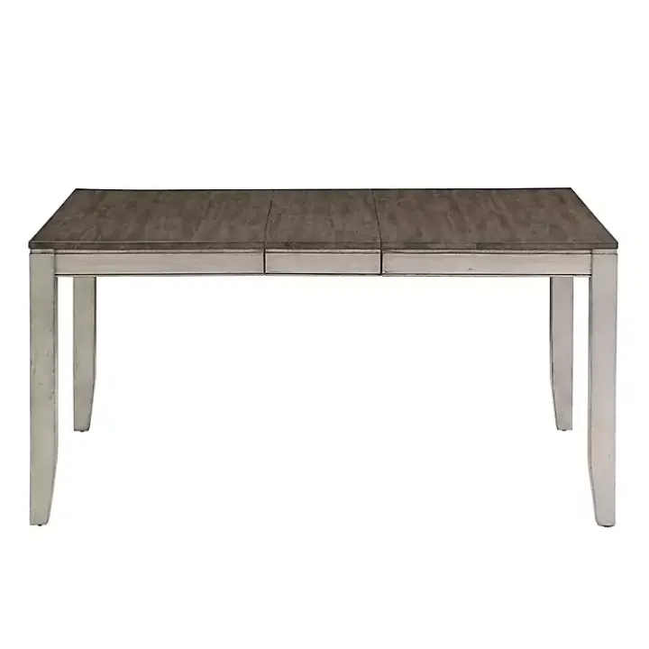 Smoked Alabaster and Honey Wood 7-pc. Dining Set