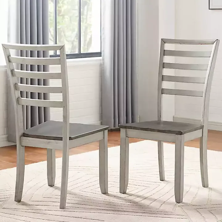 Smoked Alabaster and Honey Wood 7-pc. Dining Set