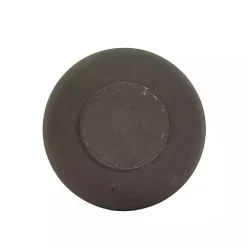 Smoky Black Terracotta Vase, 5 in.