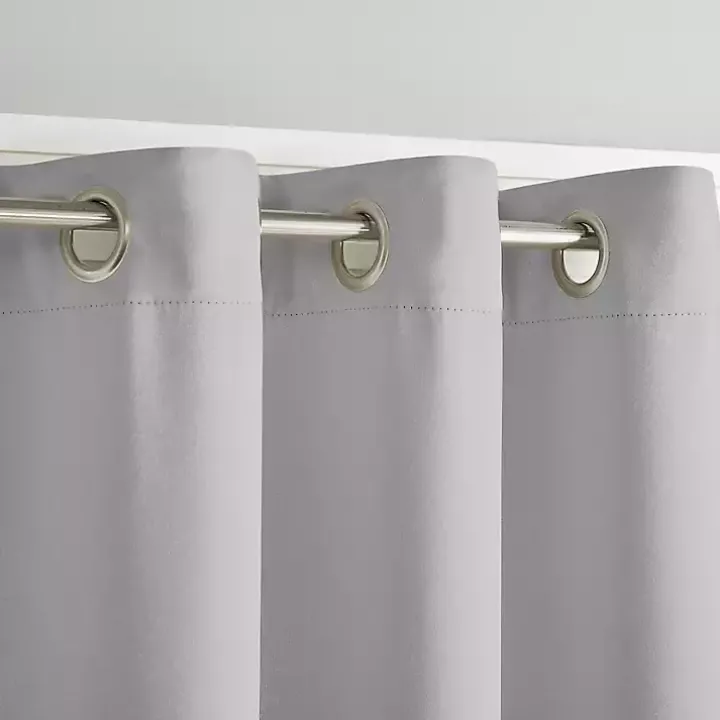 Smoky Gray Blackout Curtain Panel Set, 84 in.