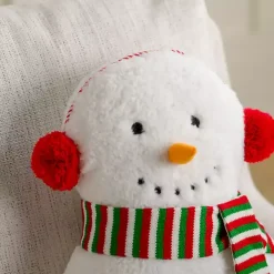 Snowman Shaped Holiday Pillow