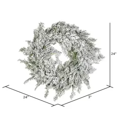 Snowy Cedar Wreath