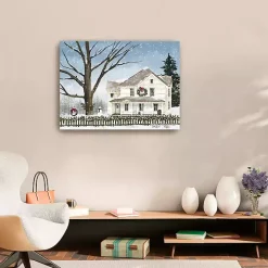 Snowy Grandma's House Canvas Art Print, 32x24 in.