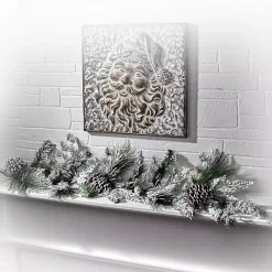 Snowy Pine and Cedar Cone Winter Garland