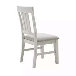 Sofia White High Back Dining Chairs, Set of 2