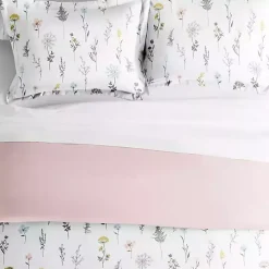 Soft Floral Reversible 2-pc. Twin Duvet Cover Set