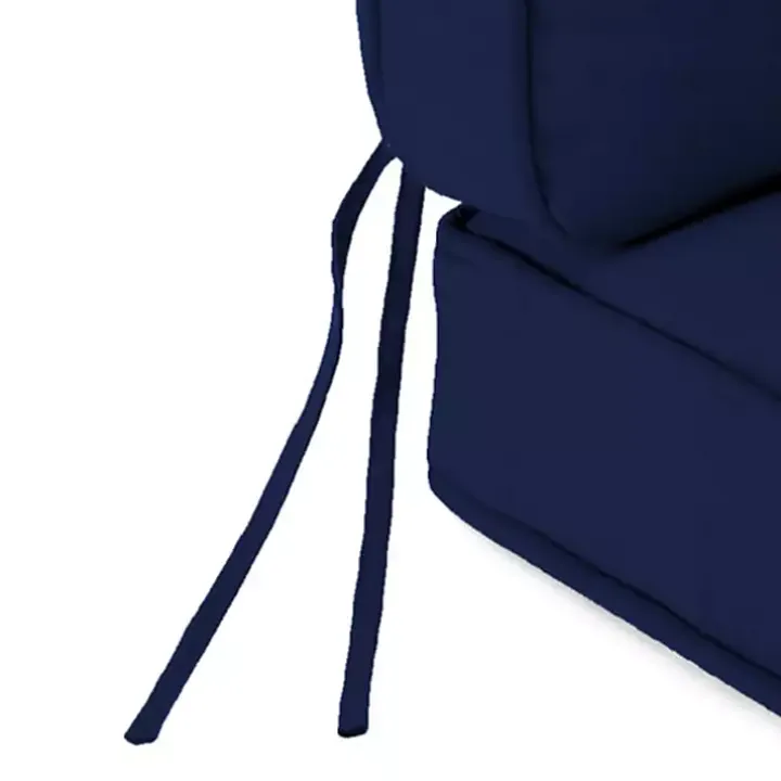 Solid Navy Outdoor Deep Seat Cushion