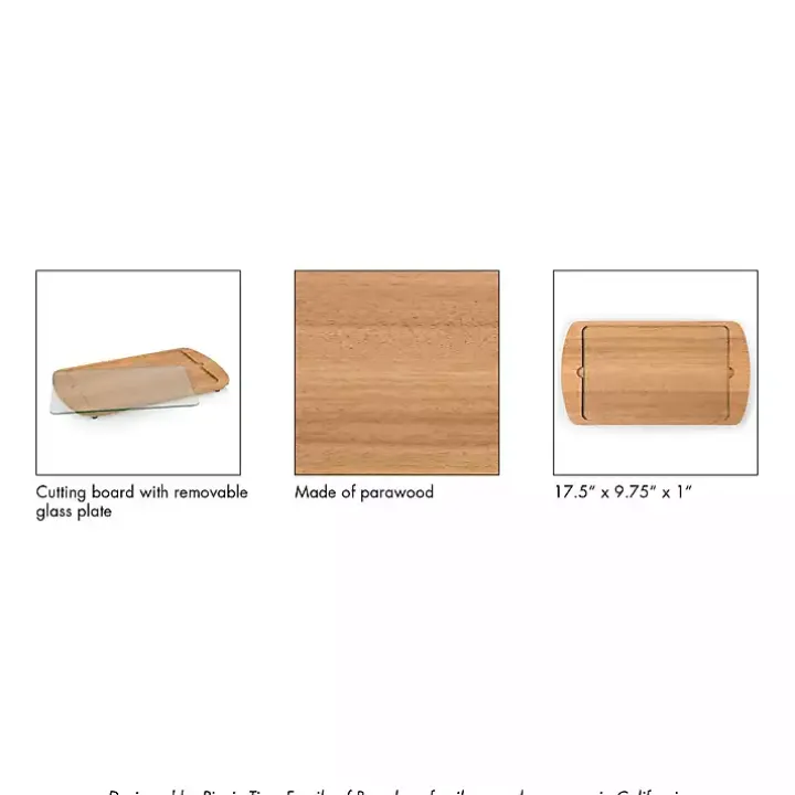 South Carolina Wood and Glass Serving Board