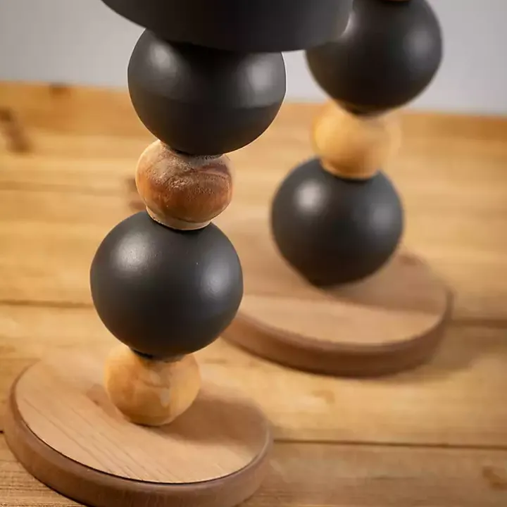 Spiked Sphere 2-pc. Pillar Candle Holder Set
