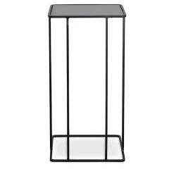 Square Black Camus Accent Table