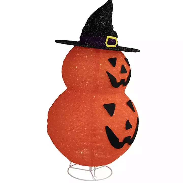 Stacked Jack O Lanterns Outdoor Halloween Décor
