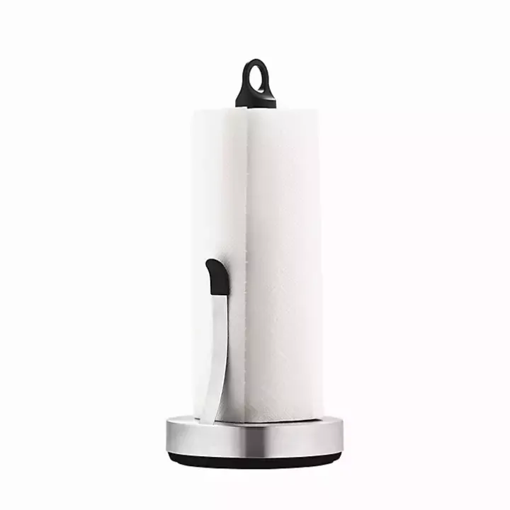 Stainless Weighted Paper Towel Holder With Arm
