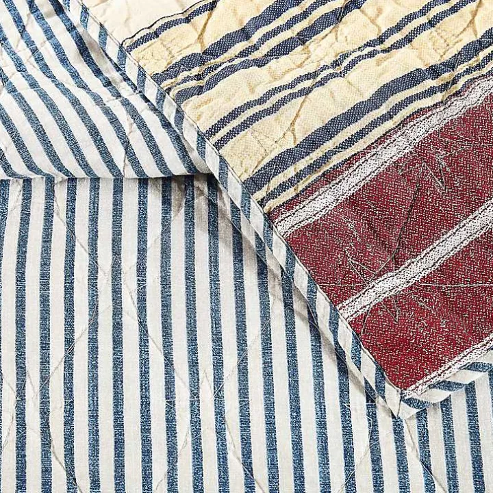Stars and Striped Patch 2-pc. Twin Quilt Set