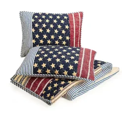 Stars and Striped Patch 2-pc. Twin Quilt Set
