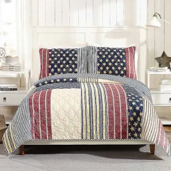 Stars and Striped Patch 3-pc. Full/Queen Quilt Set