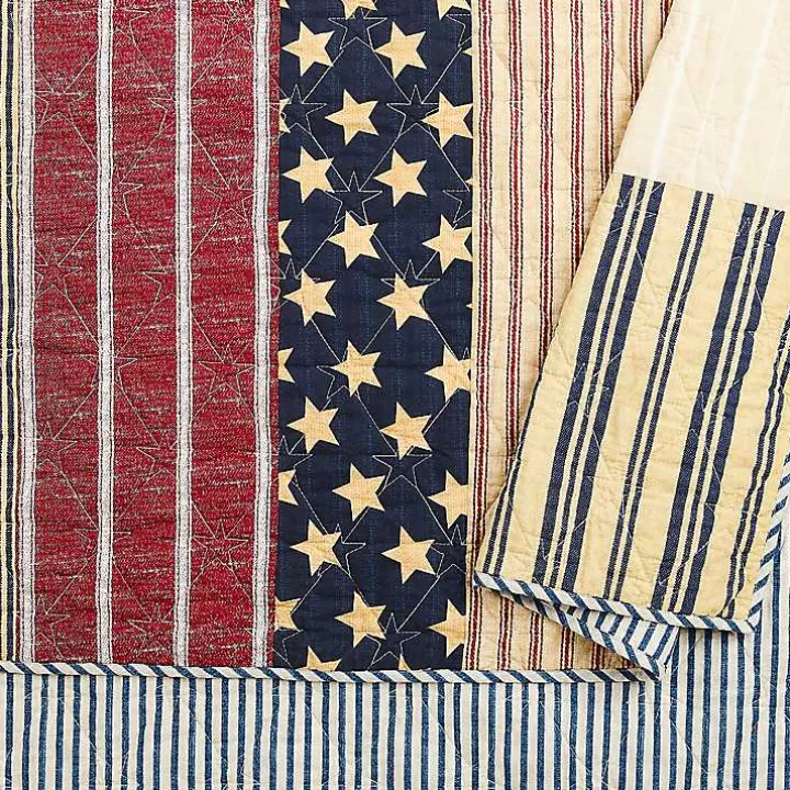 Stars and Striped Patch 3-pc. King Quilt Set