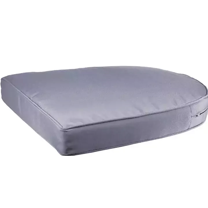 Steel Blue Outdoor Wicker Seat Cushion