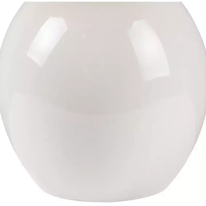 Stella White Mini Table Lamp with Woven Shade