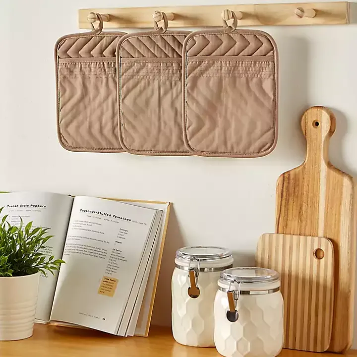 Stone Quilted 3-pc. Potholder Set
