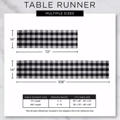 Stonewash Blue Buffalo Check Table Runner, 72 in.