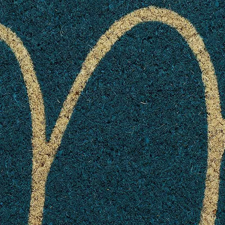 Storm Blue Hello Doormat