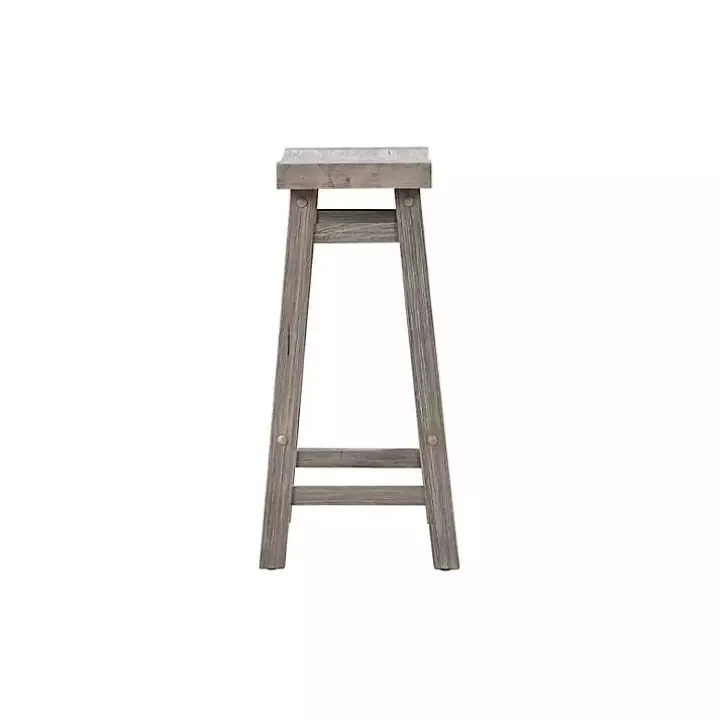 Storm Gray Sonoma Saddle Counter Stools, Set of 2