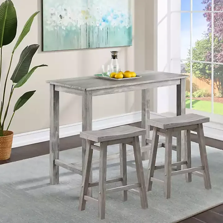 Storm Gray Sonoma Saddle Counter Stools, Set of 2