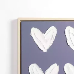 Stucco Hearts Framed Canvas Art Prints