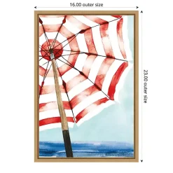 Surf and Sun Framed Canvas Art Print